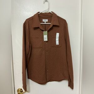 Goodfellow & Co Chocolate Brown Quilted Top. Size Medium